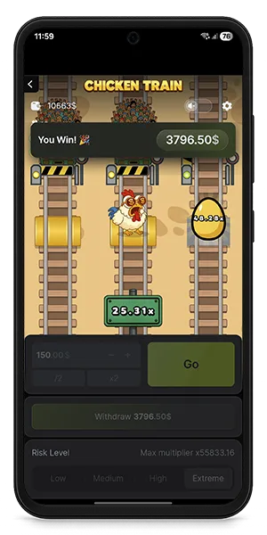 Récompenses Chicken Train